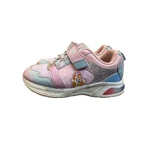 Bluey Bingo Light Up Sneakers Pink Blue Iridescent Glitter Size 12